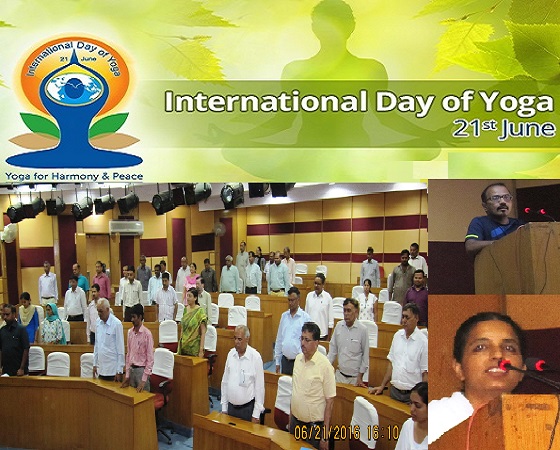 International Yoga Day Celebrated