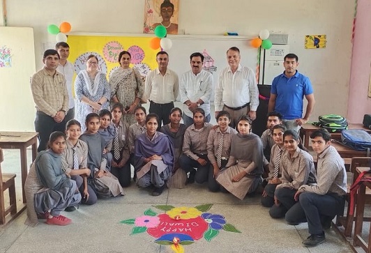 Visit to village school under  Swachh Bharat Mission 2.0 campaign